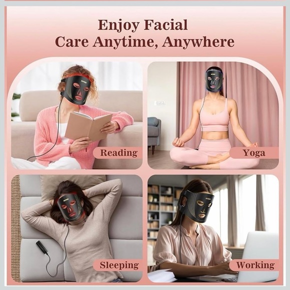 Inteo Red Light LED Therapy Facial Mask for Skin Rejuvenation - Picture 7 of 15